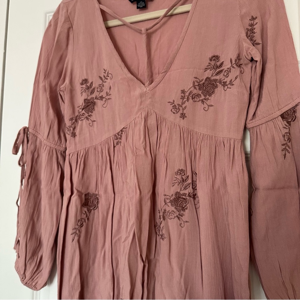 American Eagle Floral Embroidered Dress - Picture 2 of 5